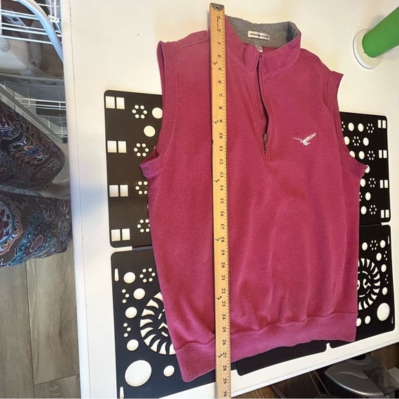 Peter Millar Cotton Front Zip Men’s Vest Size S - Picture 13 of 13